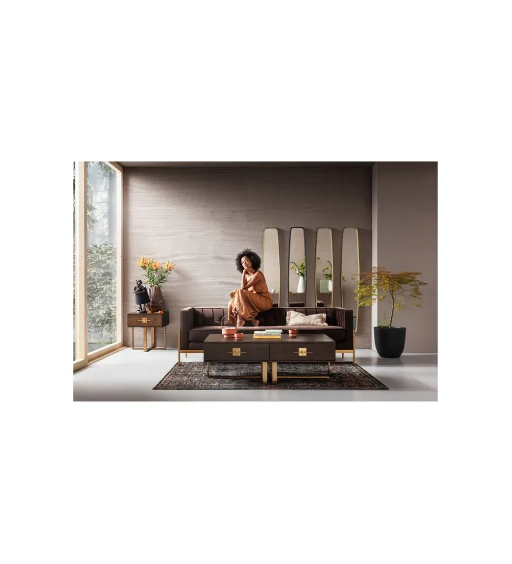 Stolik nocny OSAKA 55 cm fornir jesion