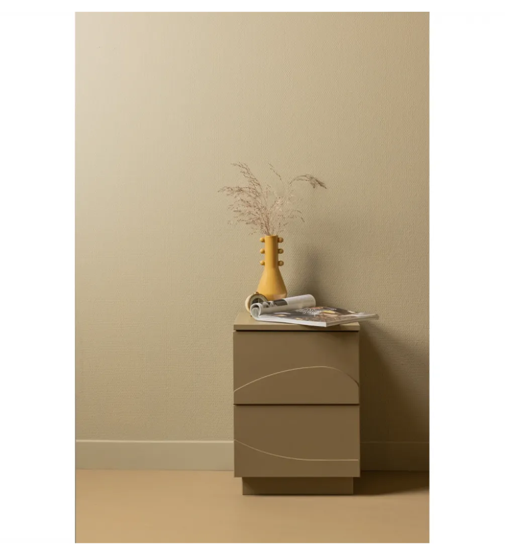 Stolik nocny TEO 50 cm drewno sosny mud