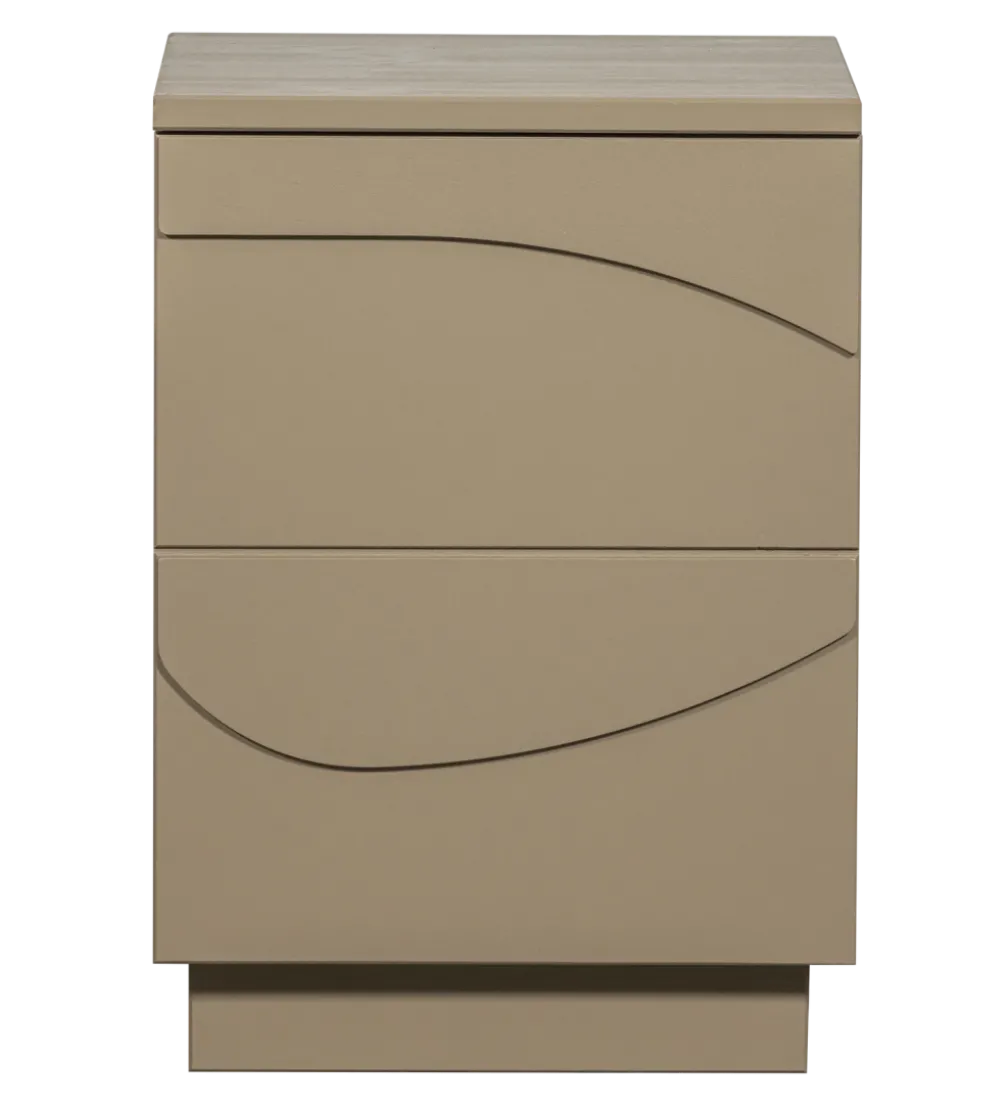 Stolik nocny TEO 50 cm drewno sosny mud