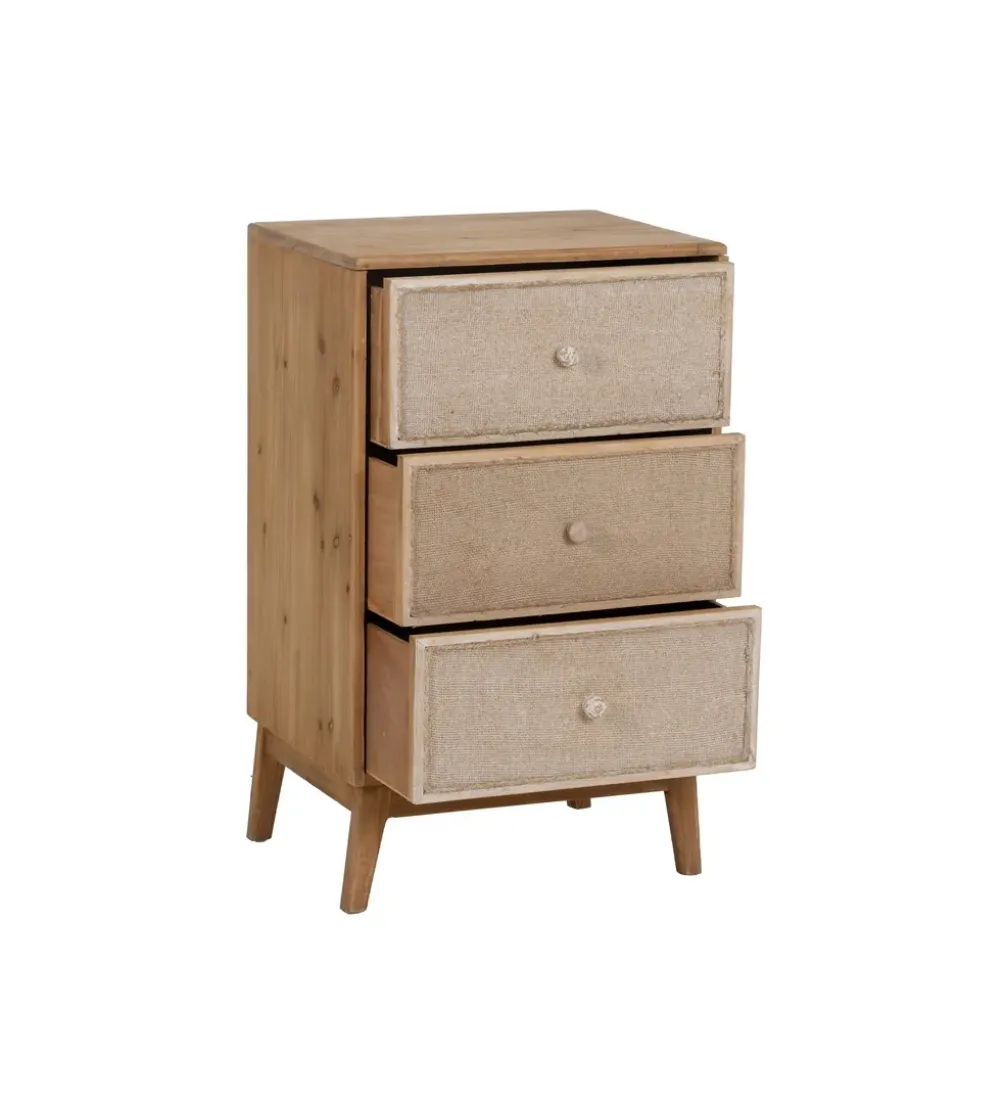 Stolik nocny WARTUM 76 cm naturalny