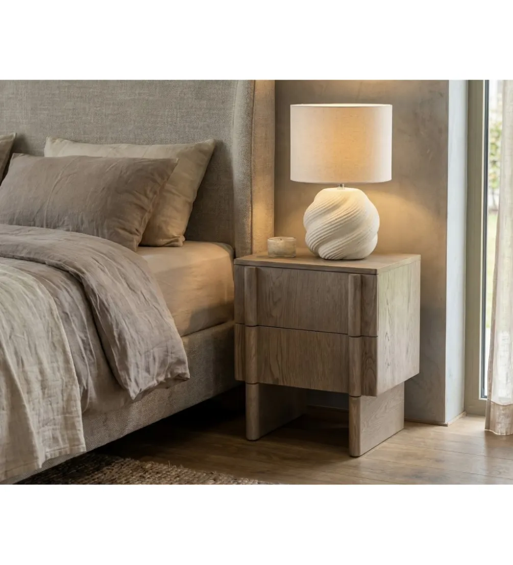 Stolik nocny WINTERS 55 cm naturalny