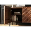 Stolik pod TV ADLON 160 cm drewno mango wzór 3D