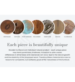 Stolik pod TV ADLON 160 cm drewno mango wzór 3D