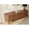 Stolik pod TV ADLON 200 cm drewno mango wzór 3D
