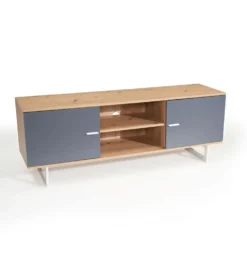 Stolik pod TV ALWIN 150 cm w optyce dębu szara