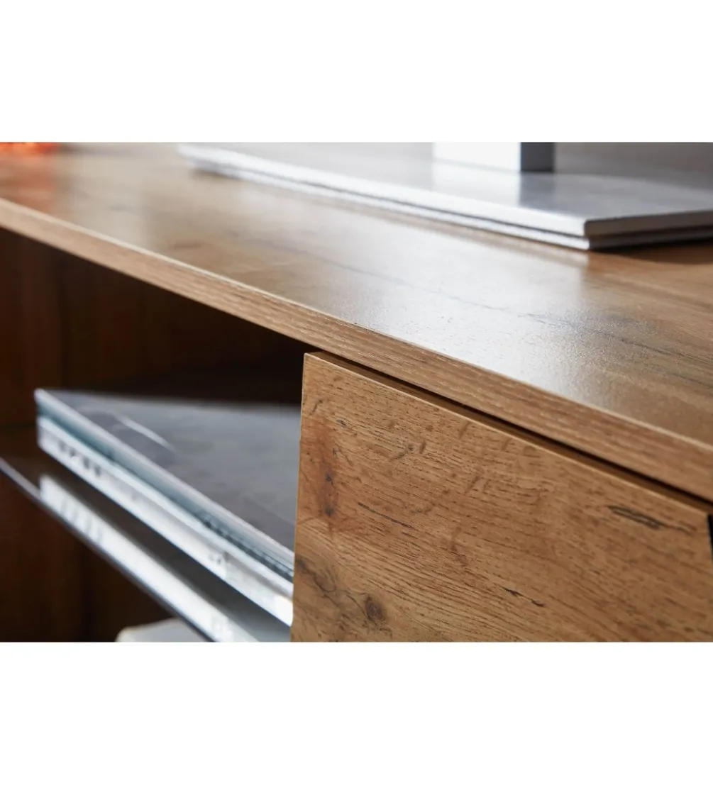 Stolik pod TV ANKONA 160 cm w kolorze dąb