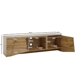 Stolik pod TV ANKONA 160 cm w kolorze dąb