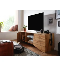 Stolik pod TV ANKONA 160 cm w kolorze dąb