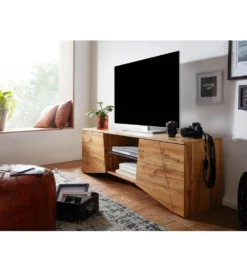 Stolik pod TV ANKONA 160 cm w kolorze dąb