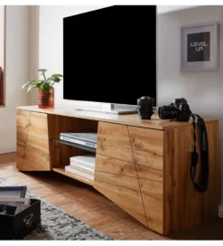 Stolik pod TV ANKONA 160 cm w kolorze dąb