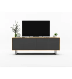 Stolik pod Tv Apollo B 150 cm antracytowy