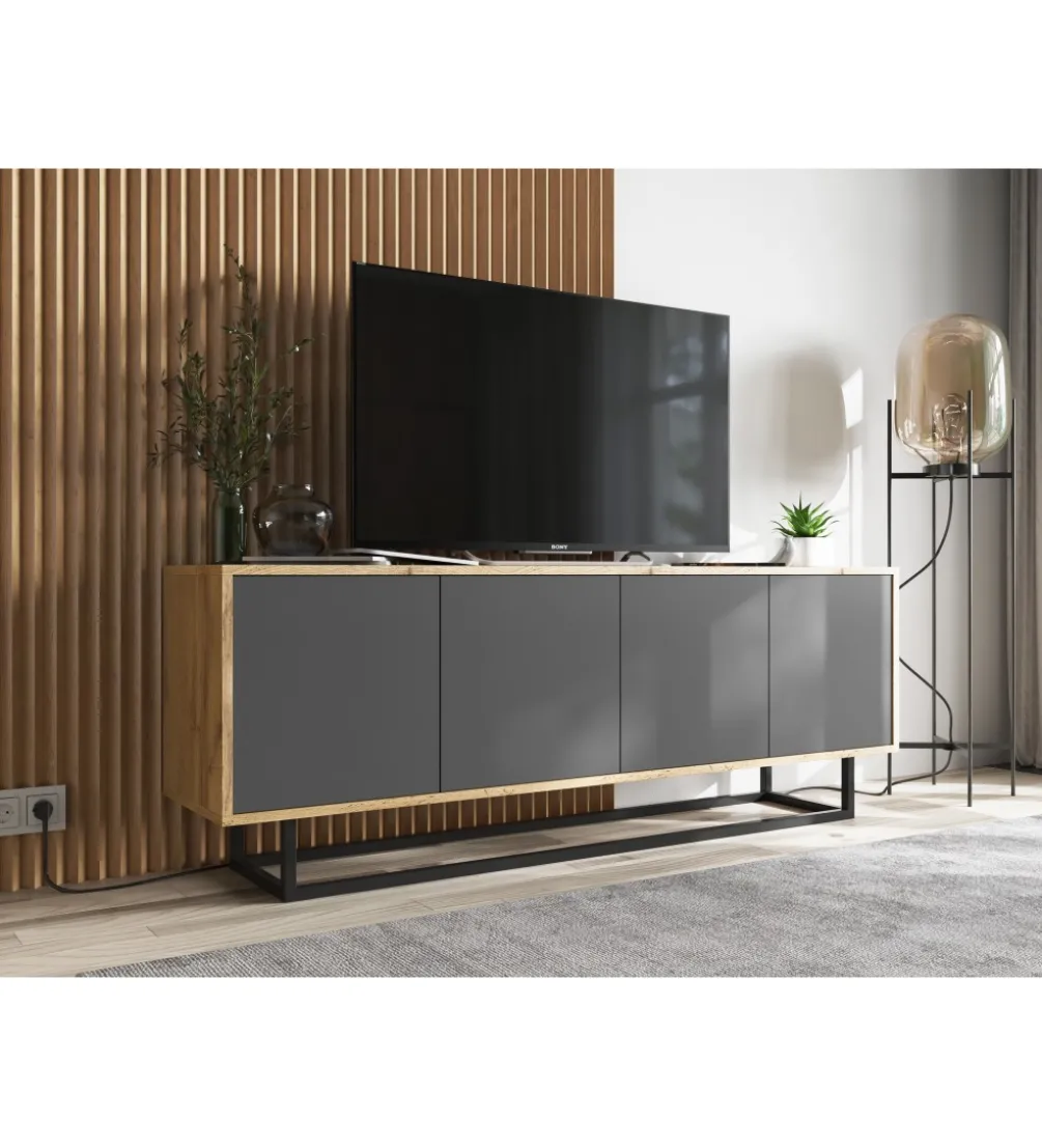 Stolik pod Tv Apollo B 150 cm antracytowy