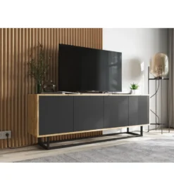 Stolik pod Tv Apollo B 150 cm czarny