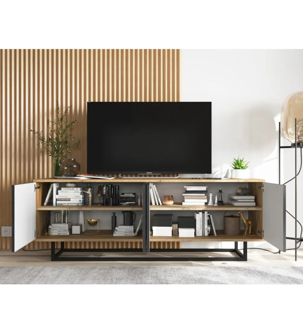 Stolik pod Tv Apollo B 150 cm czarny