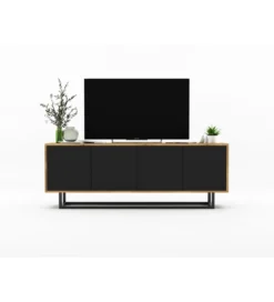 Stolik pod Tv Apollo B 150 cm czarny
