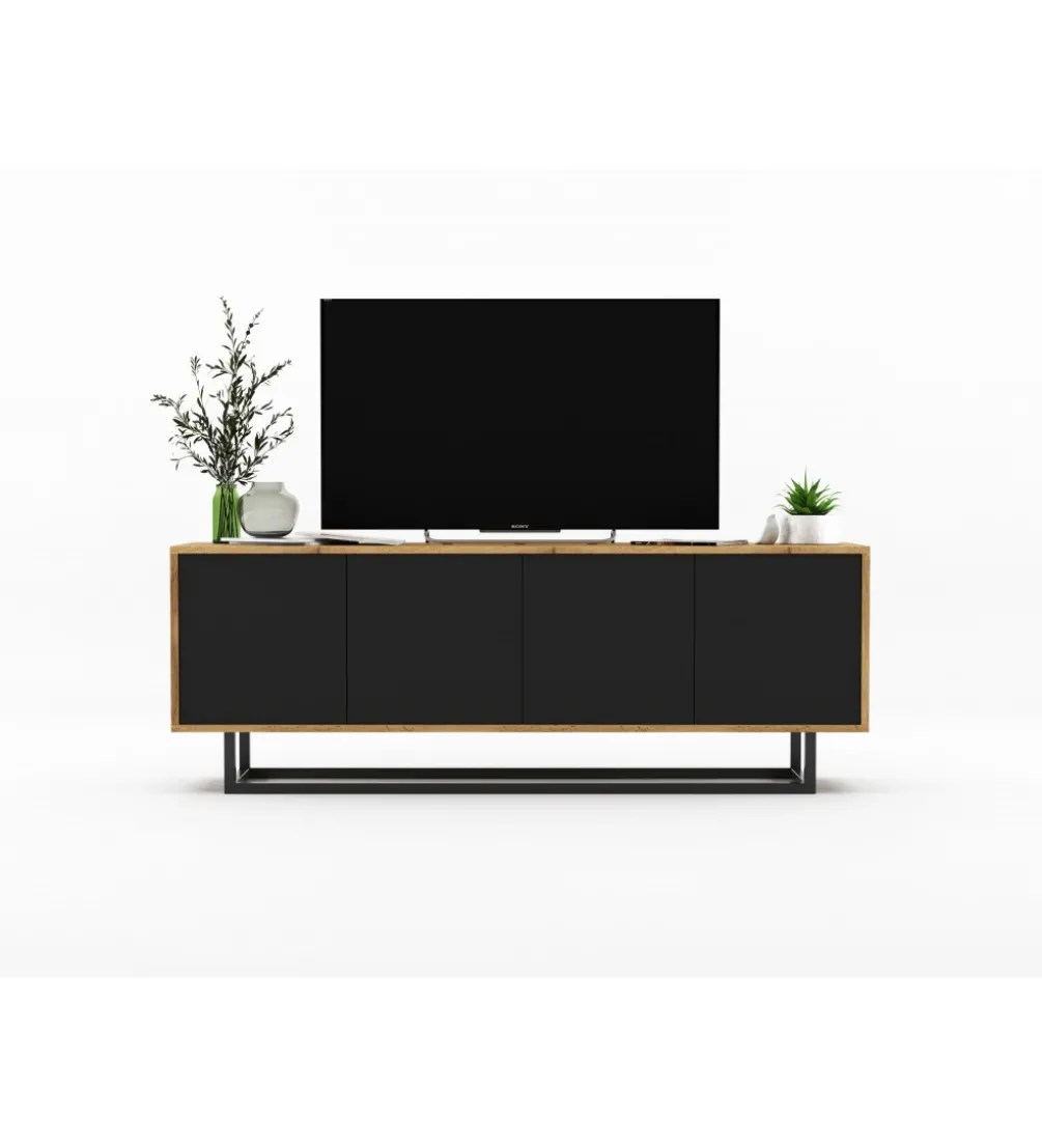 Stolik pod Tv Apollo B 150 cm czarny