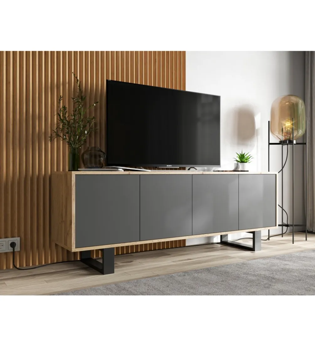 Stolik pod Tv Apollo B II 150 cm antracytowy