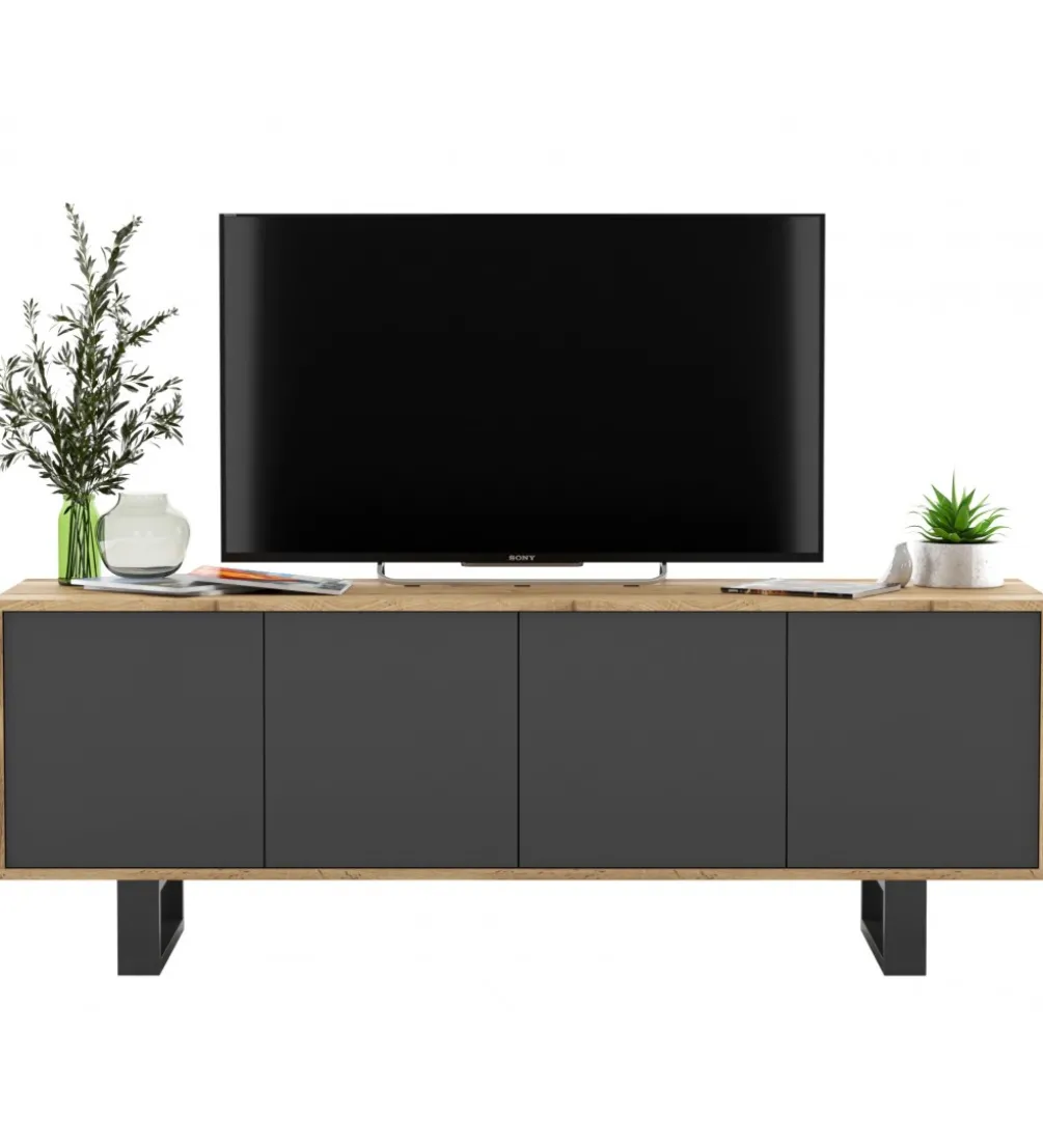 Stolik pod Tv Apollo B II 150 cm antracytowy