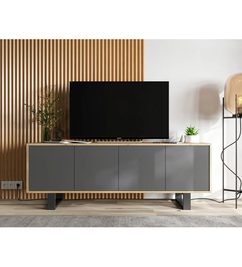 Stolik pod Tv Apollo B II 150 cm antracytowy
