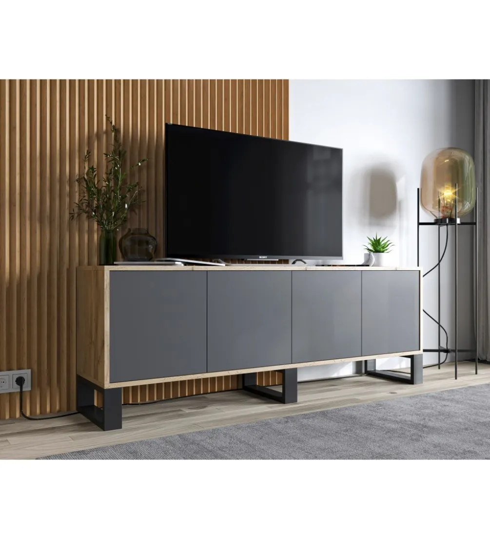Stolik pod Tv Apollo B III 150 cm antracytowy