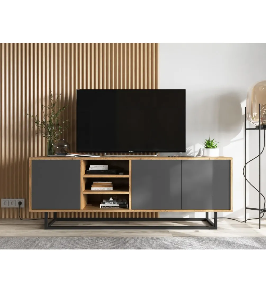 Stolik pod Tv Apollo 150 cm antracytowy