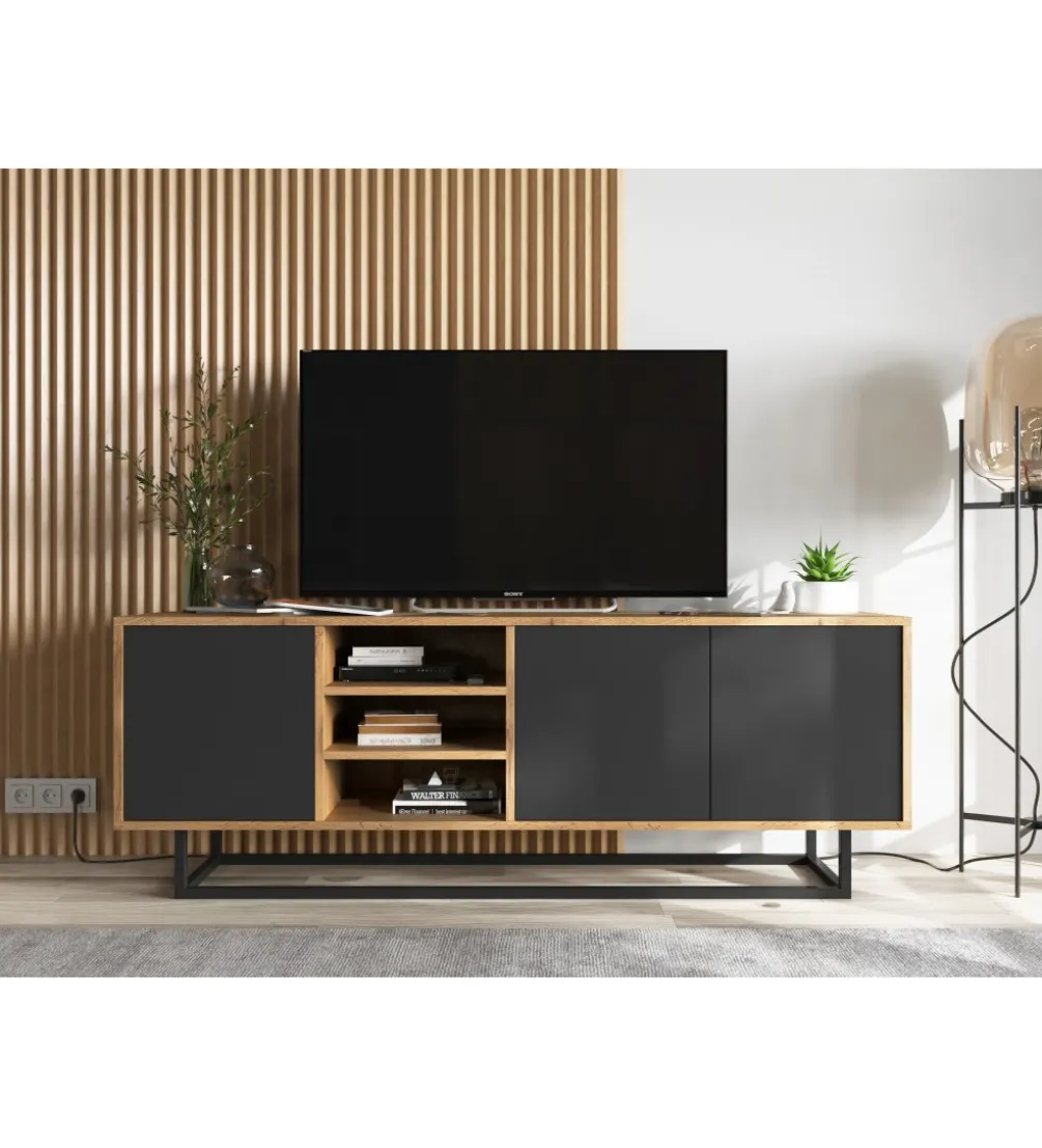 Stolik pod Tv Apollo 150 cm czarny