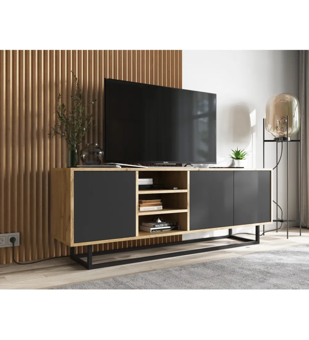Stolik pod Tv Apollo 150 cm czarny