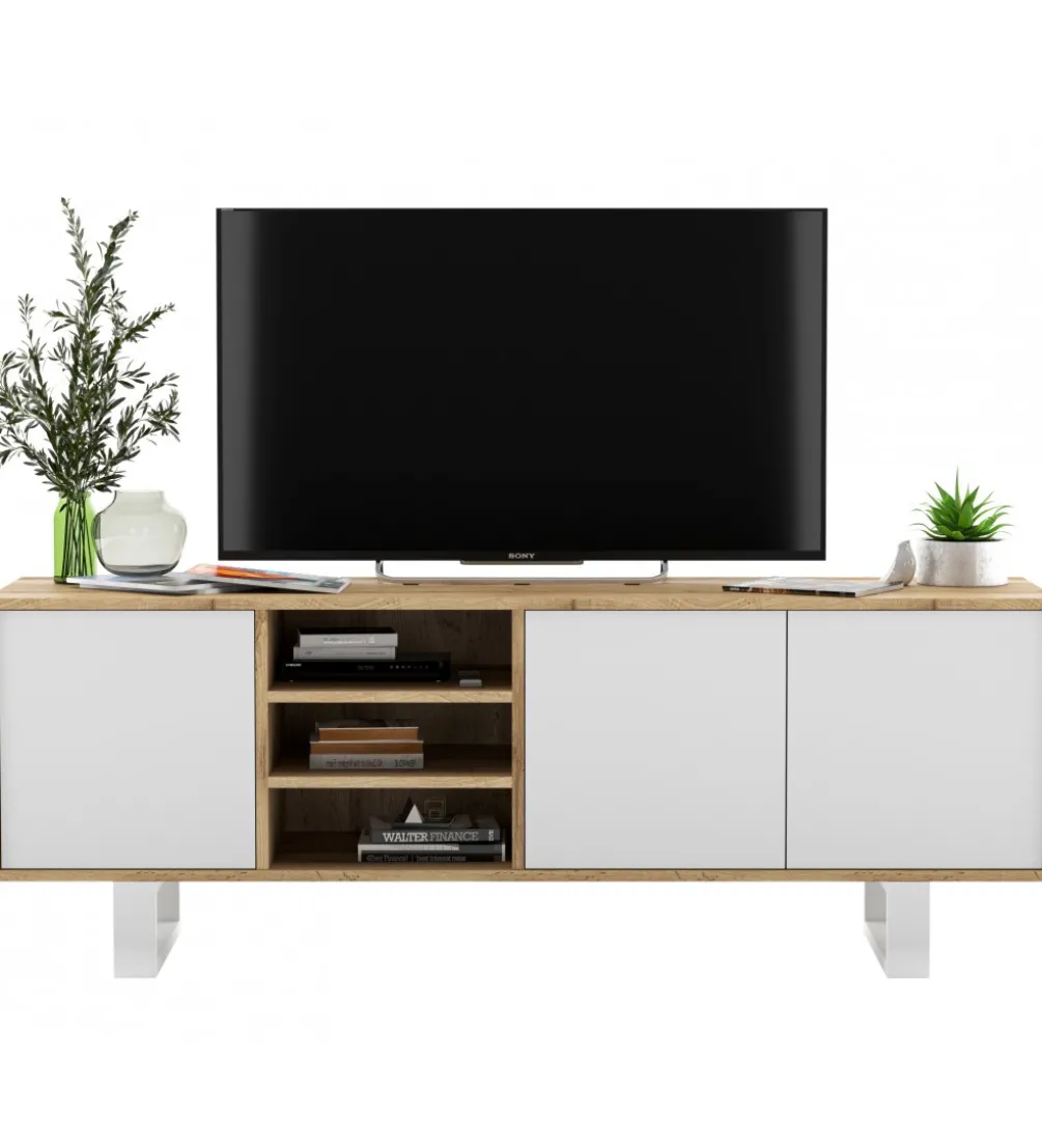 Stolik pod Tv Apollo II 150 cm biały