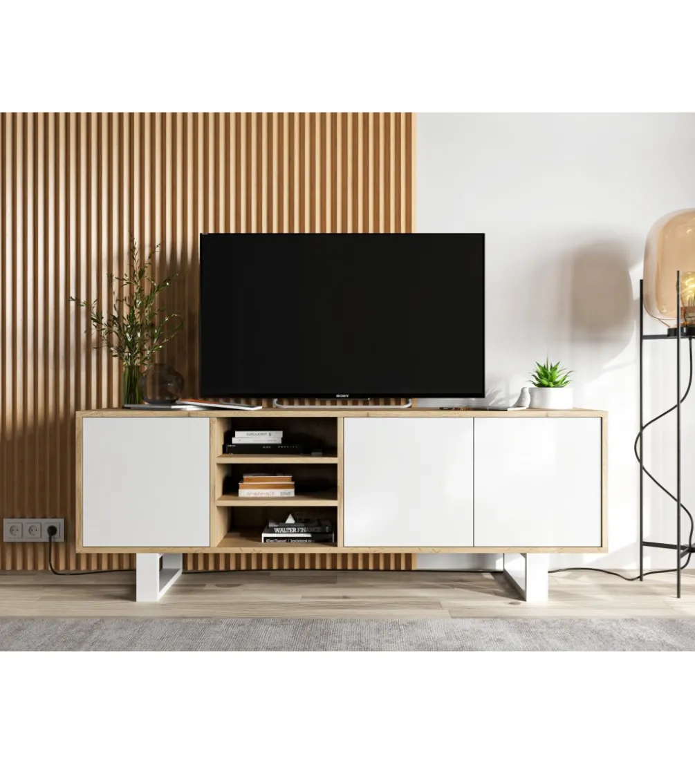 Stolik pod Tv Apollo II 150 cm biały