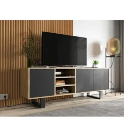 Stolik pod Tv Apollo II 150 cm czarny