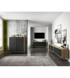 Stolik pod Tv Apollo III 150 cm antracytowy