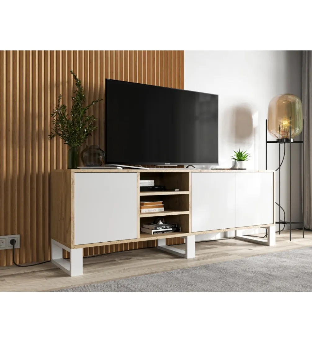 Stolik pod Tv Apollo III 150 cm biały