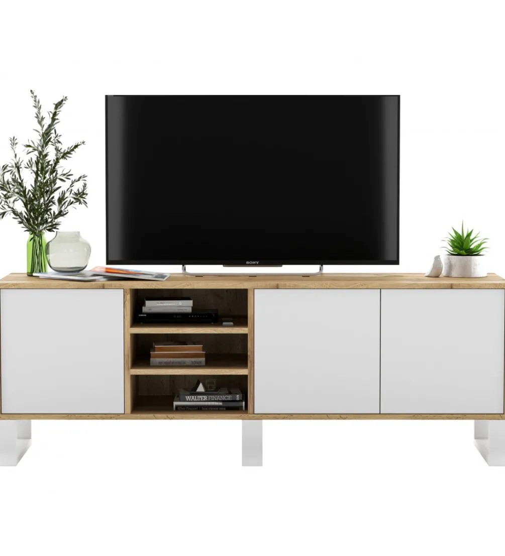 Stolik pod Tv Apollo III 150 cm biały