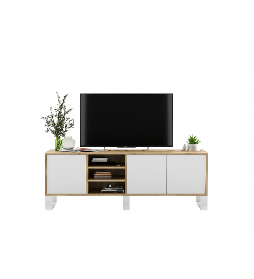 Stolik pod Tv Apollo III 150 cm biały