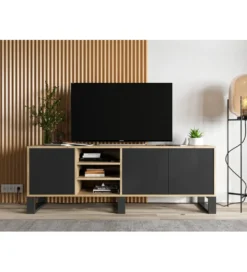 Stolik pod Tv Apollo III 150 cm czarny