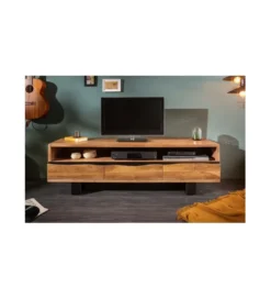 Stolik pod TV ARKTYKA Mammut 160 cm drewno akacja honey