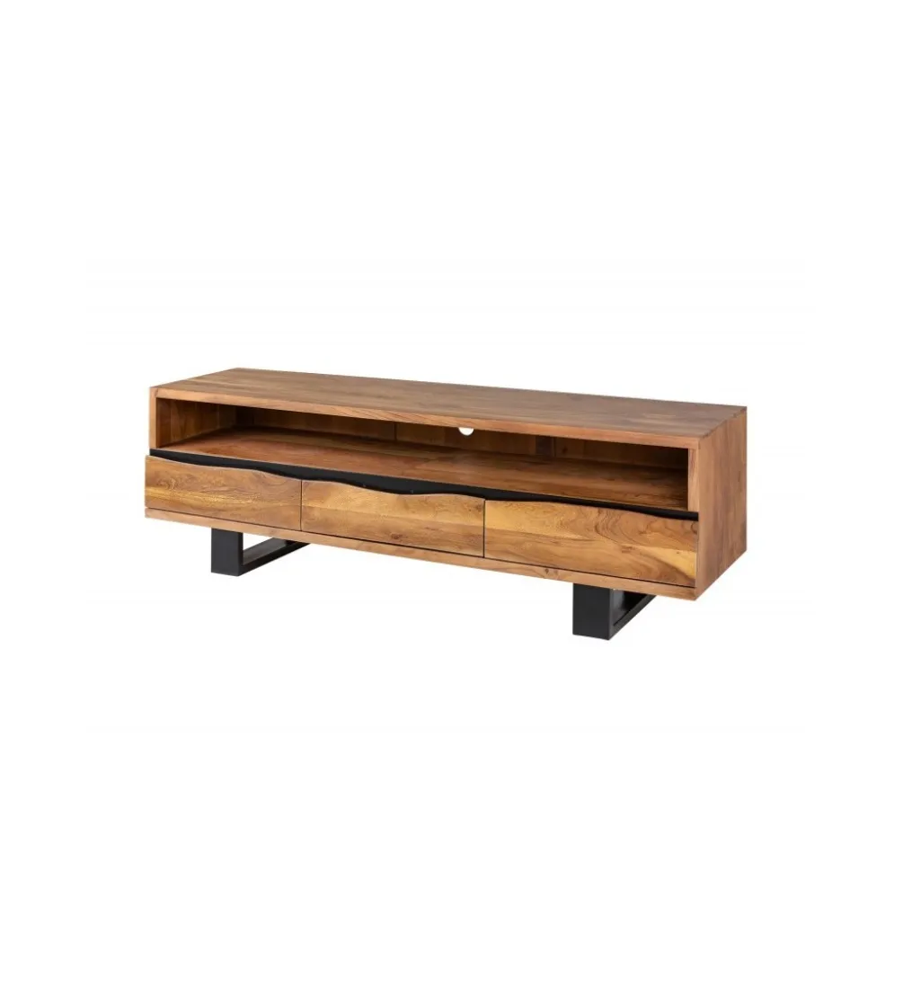 Stolik pod TV ARKTYKA Mammut 160 cm drewno akacja honey