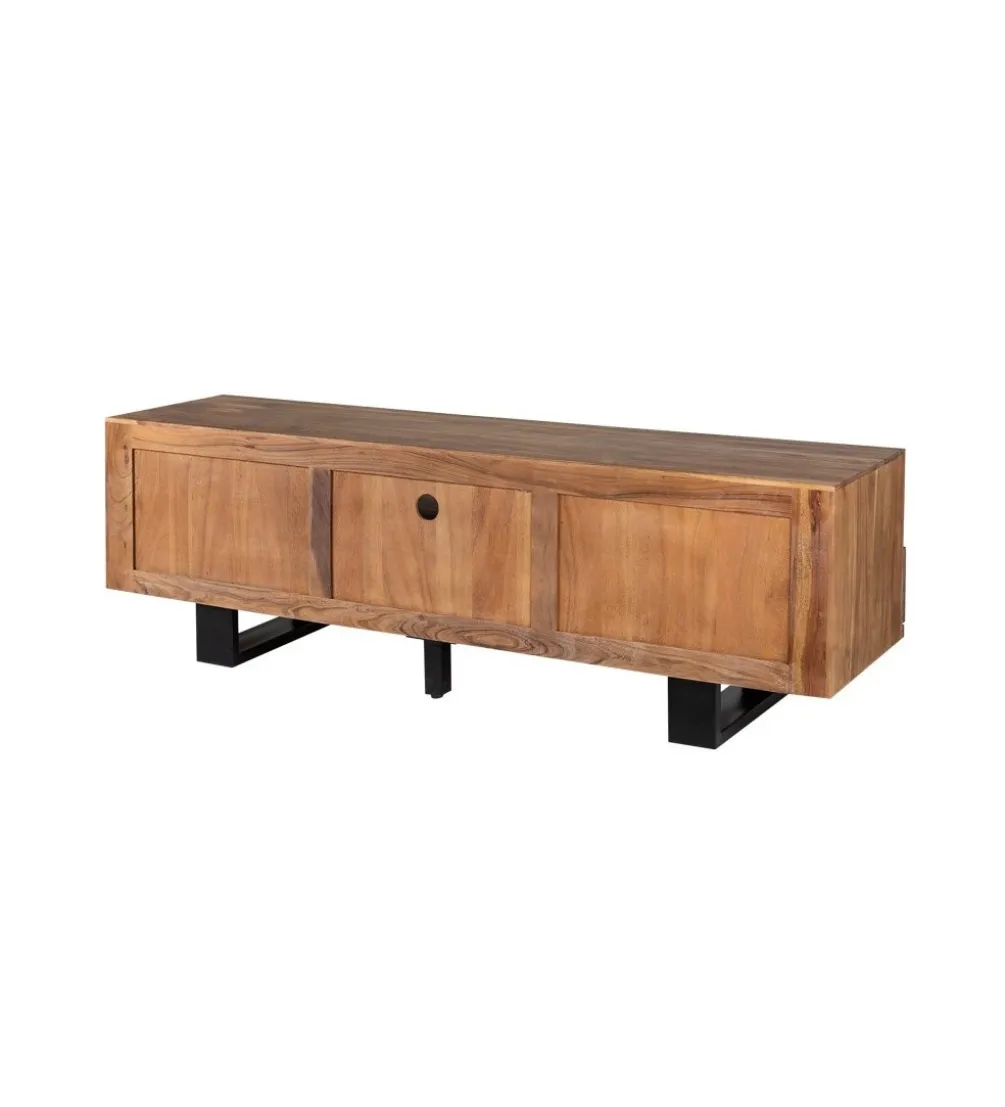 Stolik pod TV ARKTYKA Mammut 160 cm drewno akacja honey