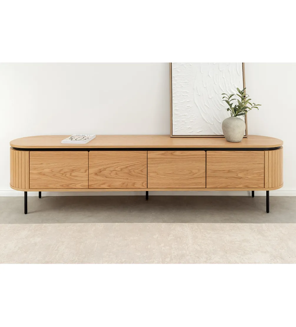 Stolik pod TV ATELIER 200 cm kolor naturalnego dębu