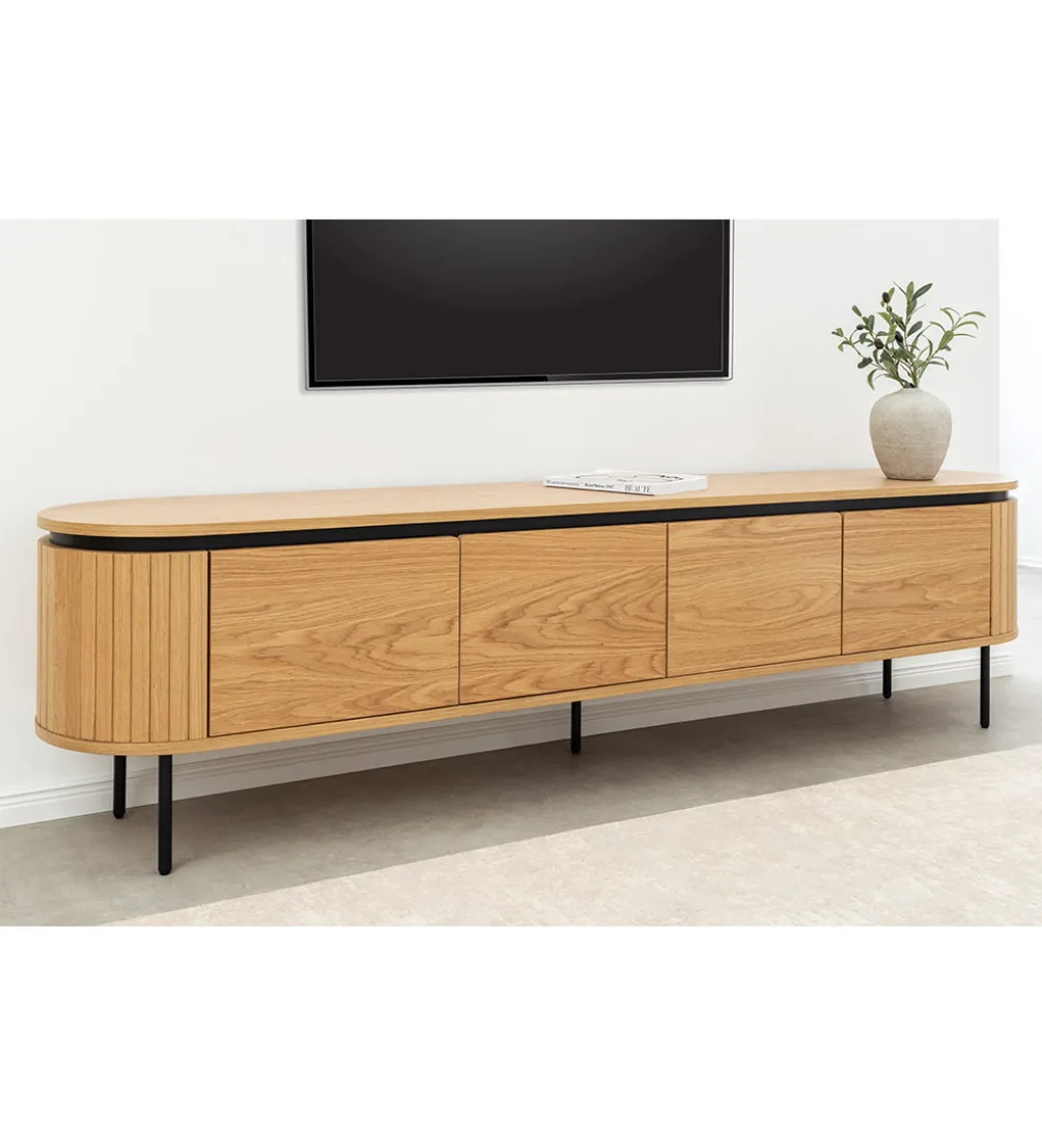 Stolik pod TV ATELIER 200 cm kolor naturalnego dębu