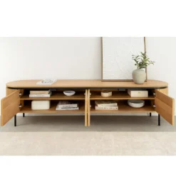 Stolik pod TV ATELIER 200 cm kolor naturalnego dębu