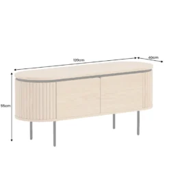 Stolik pod TV ATELIER 120 cm kolor naturalnego dębu