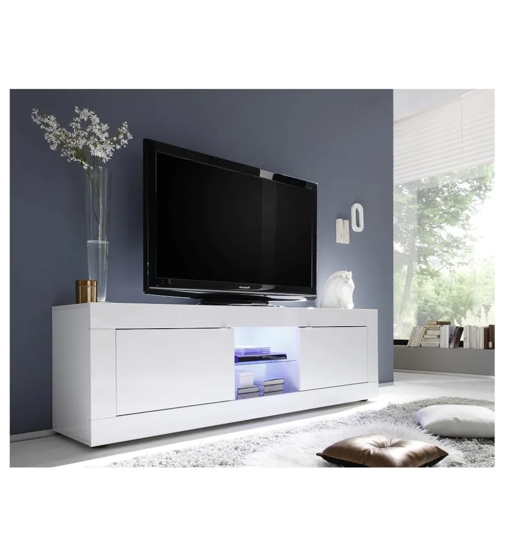 Stolik pod TV BASIC 180 cm biały