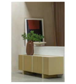 Stolik pod TV BASU 152 cm drewno sosny moss