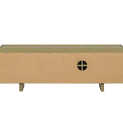 Stolik pod TV BASU 152 cm drewno sosny moss