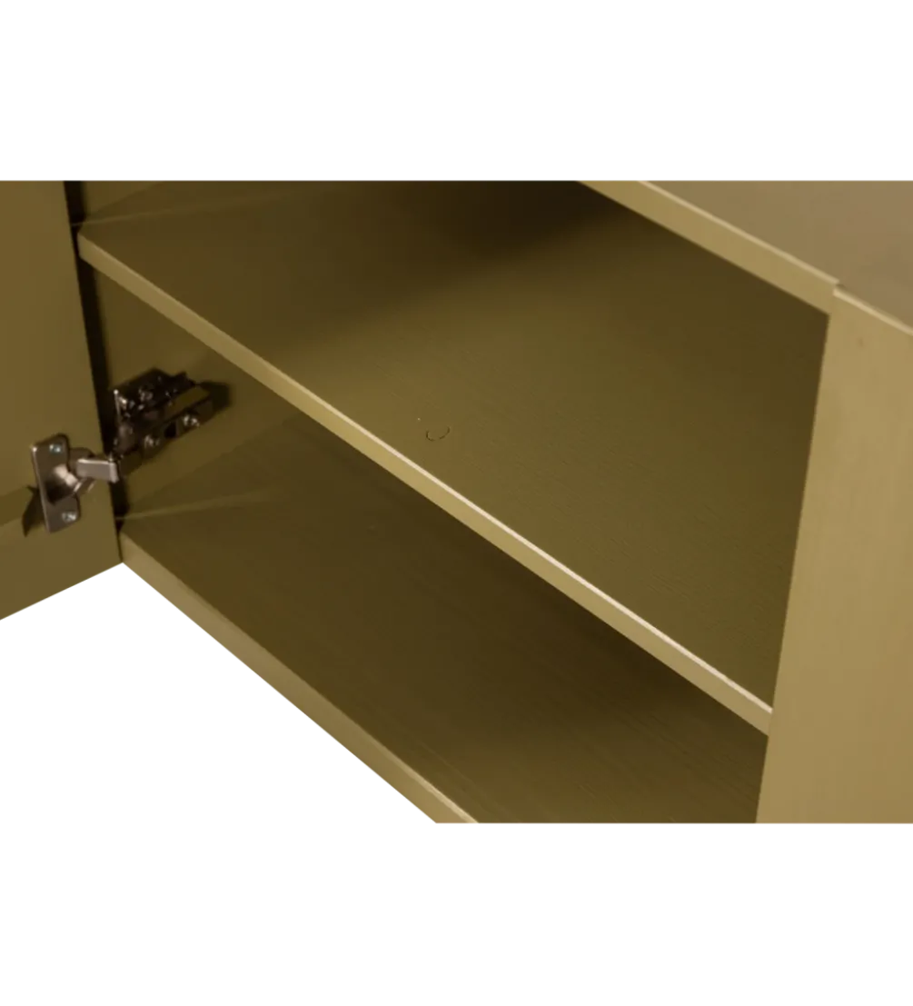 Stolik pod TV BASU 152 cm drewno sosny moss