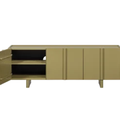 Stolik pod TV BASU 152 cm drewno sosny moss