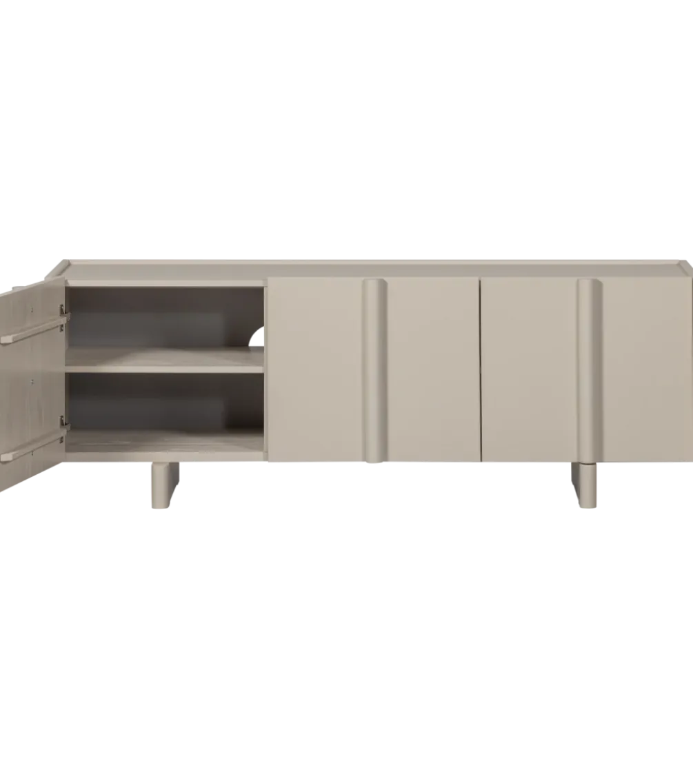 Stolik pod TV BASU 152 cm drewno sosny dust