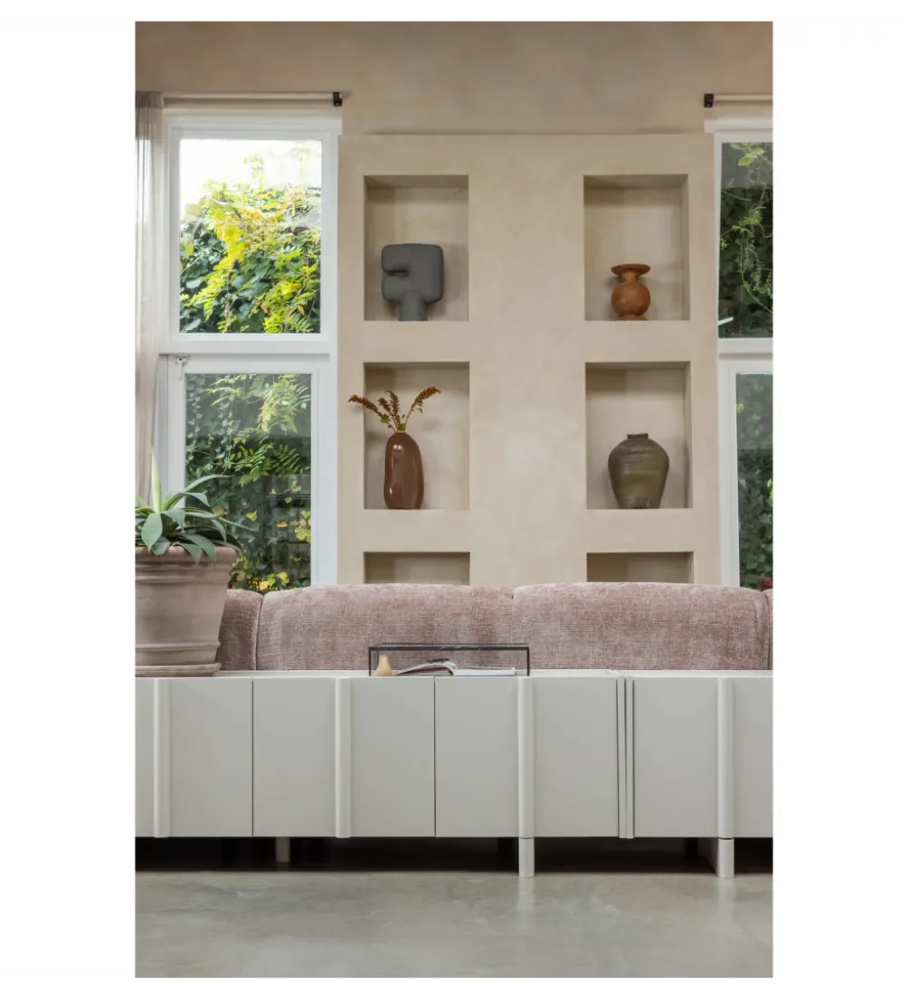 Stolik pod TV BASU 152 cm drewno sosny dust