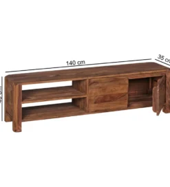 Stolik pod TV BOHA 140 cm drewno sheesham